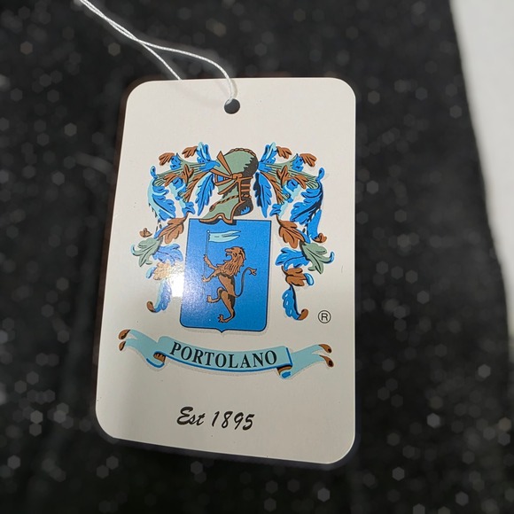 NWT‎ Portolano Goatskin Leather & Lambs Wool Gloves Womens Black Large Lined - Picture 3 of 10